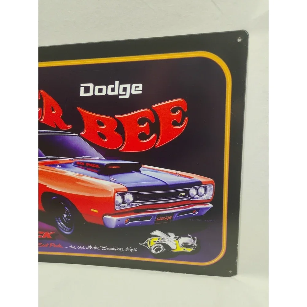Dodge Super Bee Six Pack Metal Sign Man Cave Room Decor Classic 17 x 12.75 in